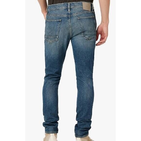 HUDSON Men's Axl Slim Jeans Distress Indigo Size 31 - Picture 3 of 3